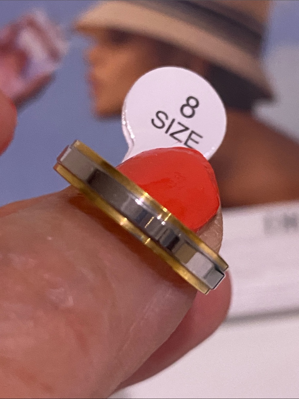 Gold-Silver Plated Band Ring